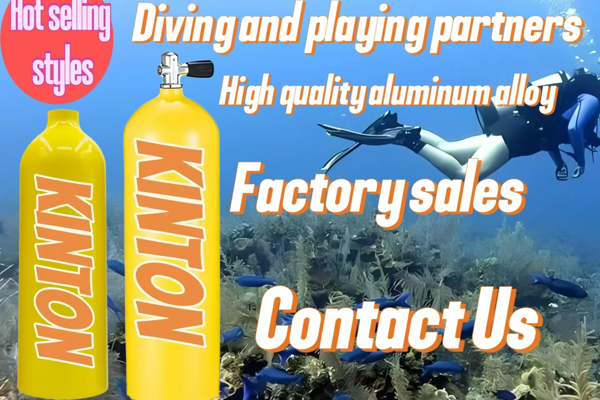 Kinton Made in China Price Diving Air Tank Scuba Tank Dive Hot Sale Tank