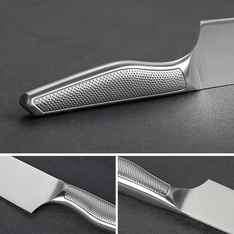 Factory Wholesale Kitchen Knife Set 5Cr15MoV Steel Japanese Chef Cooking Knife with Scissors Sharpener