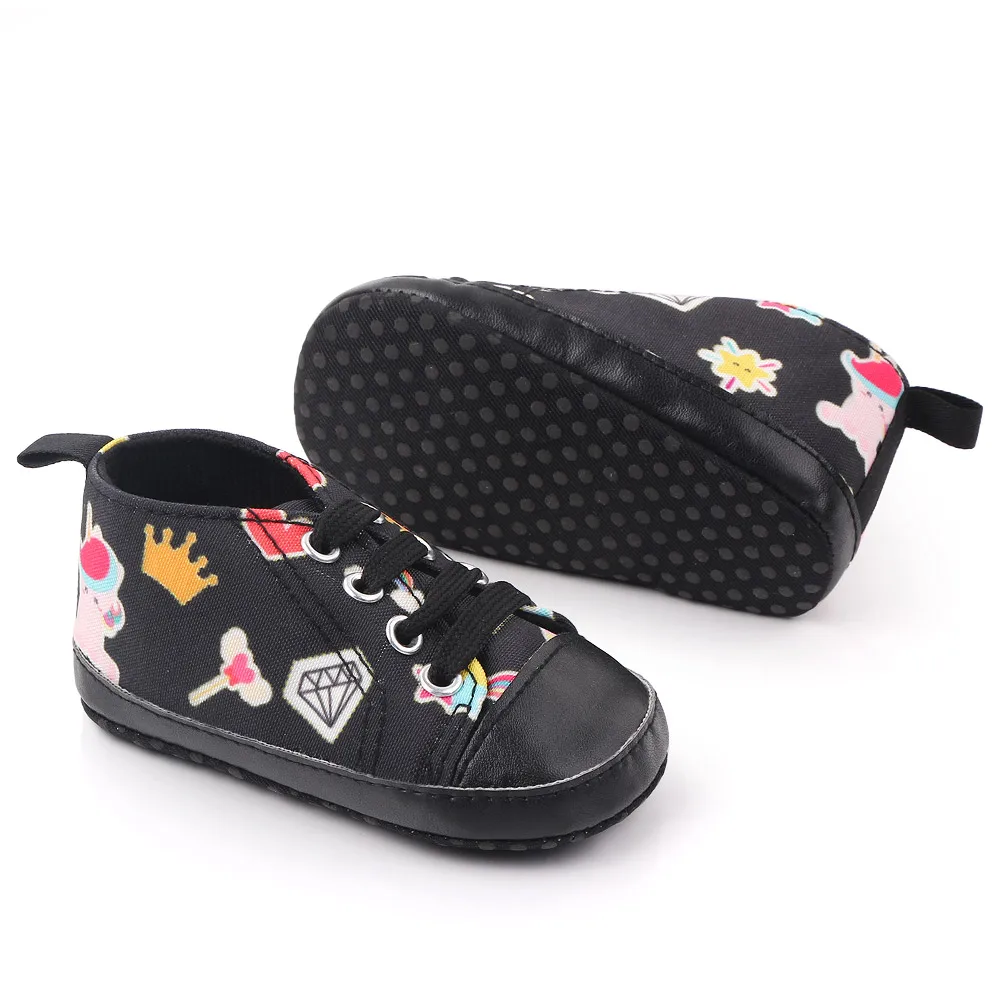 Cool black canvas baby boy shoes cheap shoes