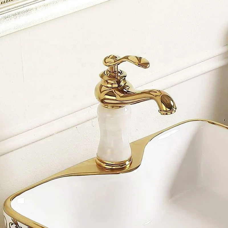 
Luxury basin countertop square golden basin sink for bathroom vasque salle de bain dore 