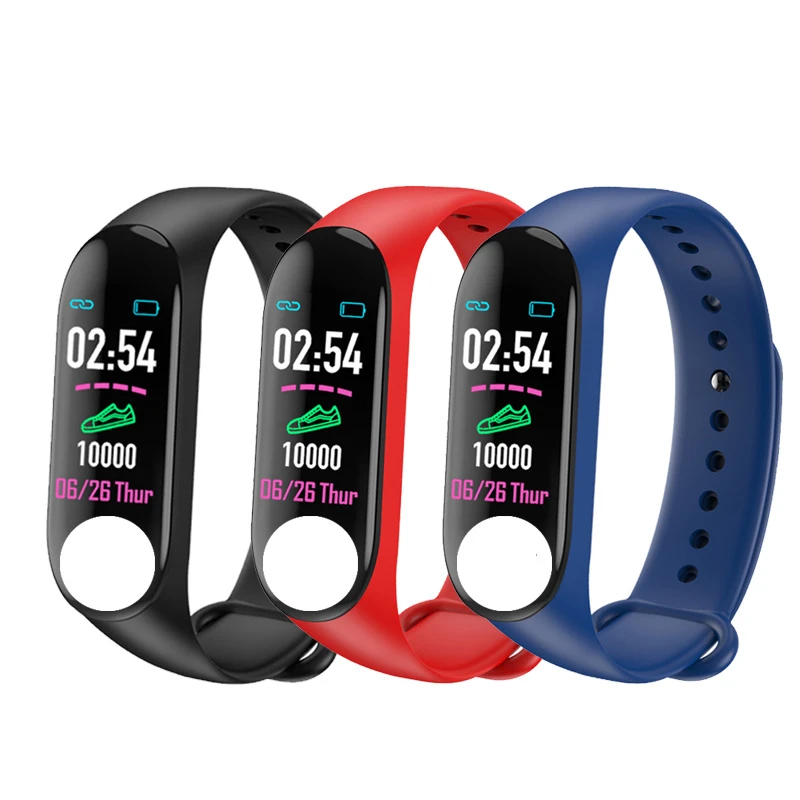 
Fillinlight Generic M3 Smart Watch Band Waterproof Heart Rate Monitor Sport Bracelet Smart Bracelet Cable Charger Version 