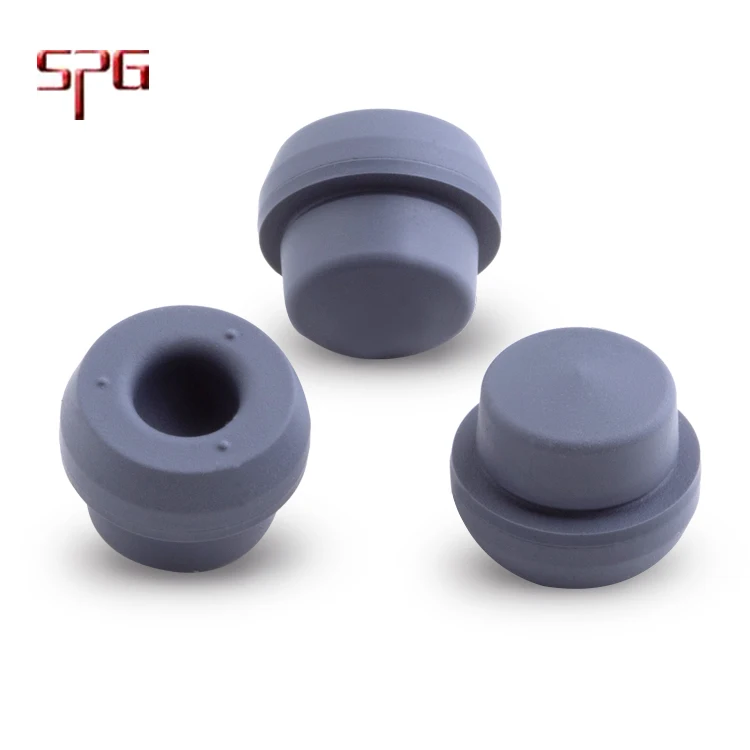 Pharmaceutical 13mm, 20mm 32mm  butyl rubber stopper closures coating
