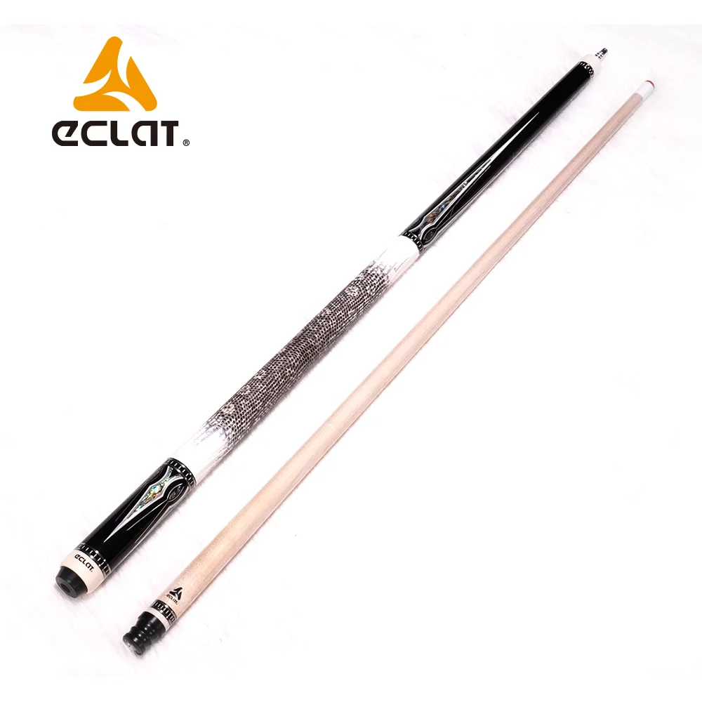 
Eclat high end pool cue LGZ-04 ebony wood with seashall inlay maple cue 