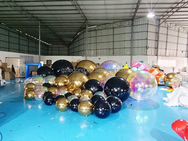 China Factory Custom large Inflatable disco mirror balloon,inflatable mirror ball for advertising