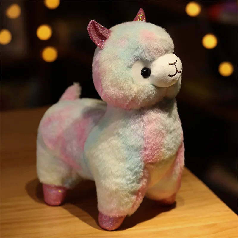 Best Seller Plush Toy Alpaca With Light Soft Toy Sheep Stuffed Pillow Goat Toy Baby Birthday Gift