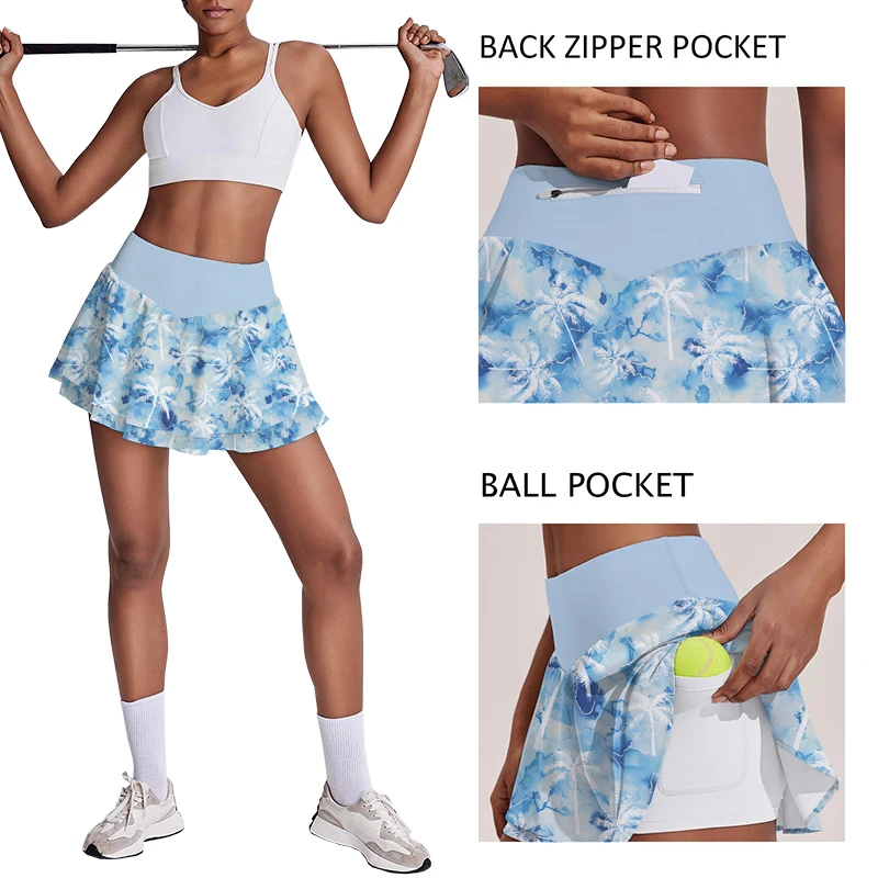 Soft Nylon Golf Tennis, Dress With Pockets Custom Tennis Dress Women Tennis Dress Skirts For Wholesale/