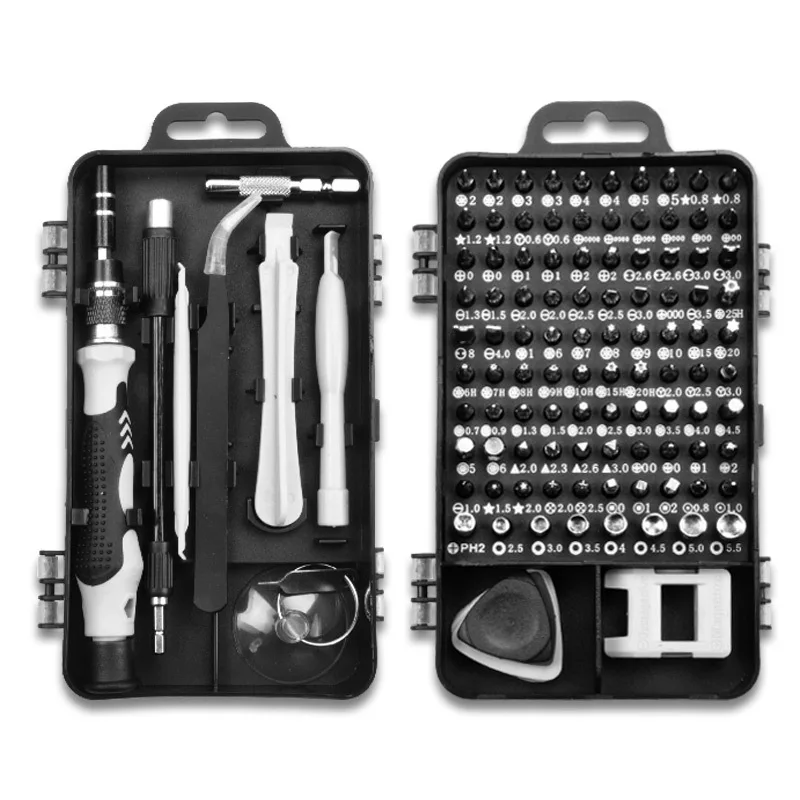 115 in 1 mobile phone glasses tablet clock repair tool kit mini magnetic precision screwdriver set