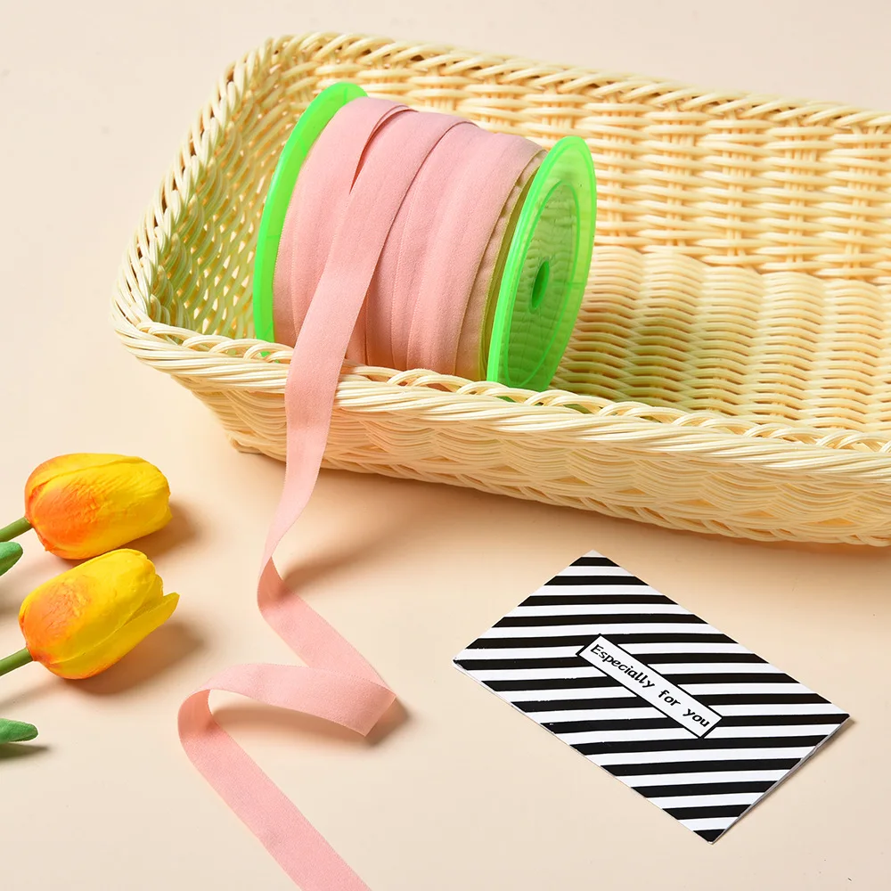 New nylon folding elastic satin plush back strap elastic lingerie for bra underwear stretch elastic ribbon bra elastic band