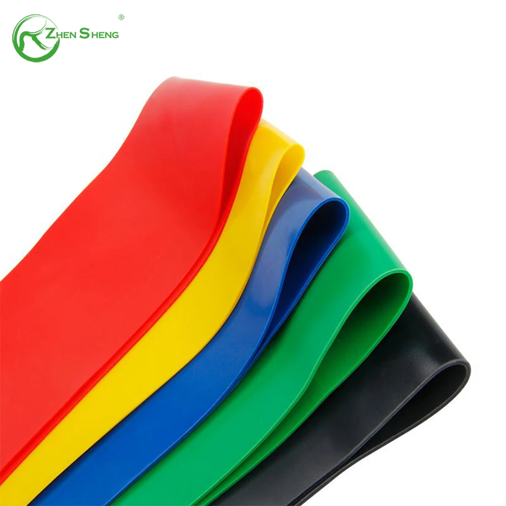 Zhensheng Brand New Custom printed Short Mini Elastic Hip Leg Exercise resistance loop bands workout