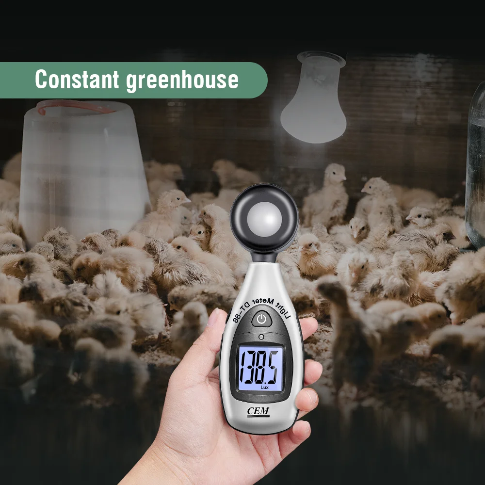 
CEM DT-86 Factory Price Lux Meter Light Sensor Data Hold Light Meter 