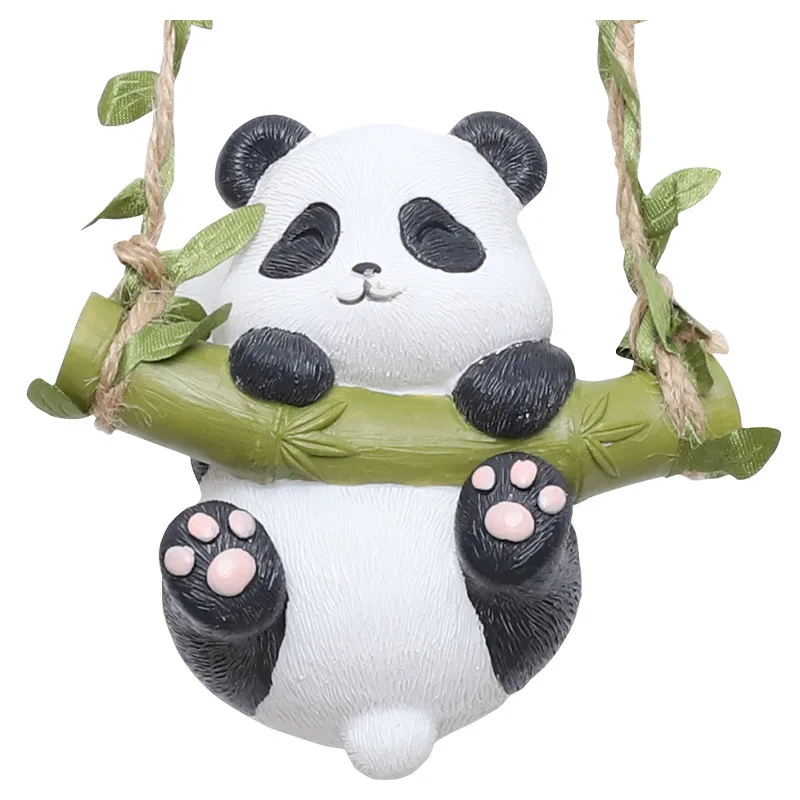 Cartoon garden creative flower pot pendant Panda Garden climbing tree pendant Animal balcony outdoor decoration