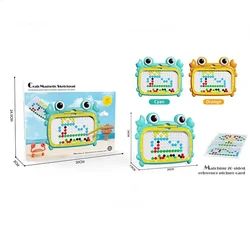 3+Years Large Magnetic Toys Doodle Board with Magnetic Beads and Pen Drawing Board Magnetic Drawing Board for Kids
