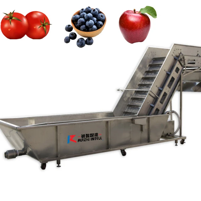 Fresh Fruit Mango Apple Cleaning Machine Air Bubble Vegetable air wave washing machine