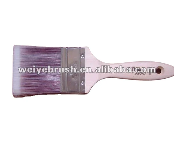 Nylon bristle two color mix paint brush