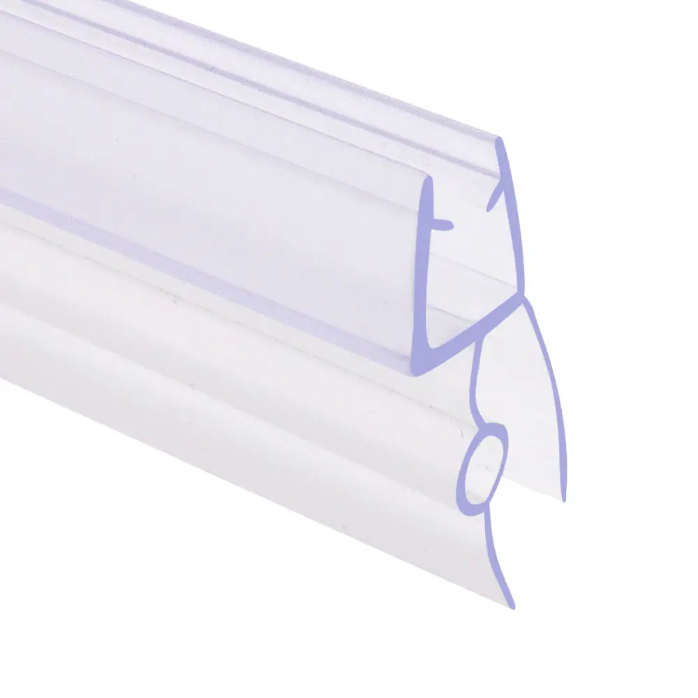 Waterproof Clear Plastic Edge Sealing Strip Stopper Shower Glass Door Seal For Door Bottom Seal Strip For 10mm Glass
