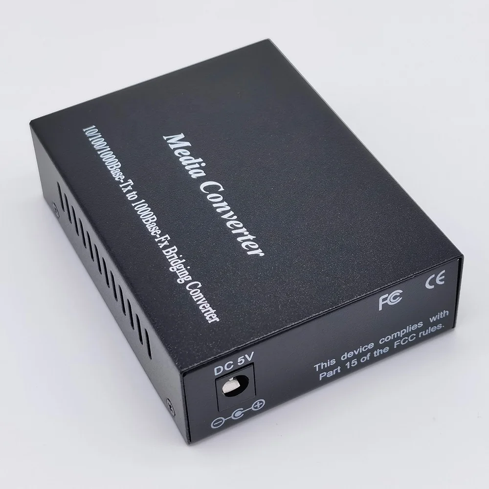 10/100/1000Base-T RJ45 to 1000Base-X SFP Slot Gigabit SFP to RJ45 Fiber Media Converter