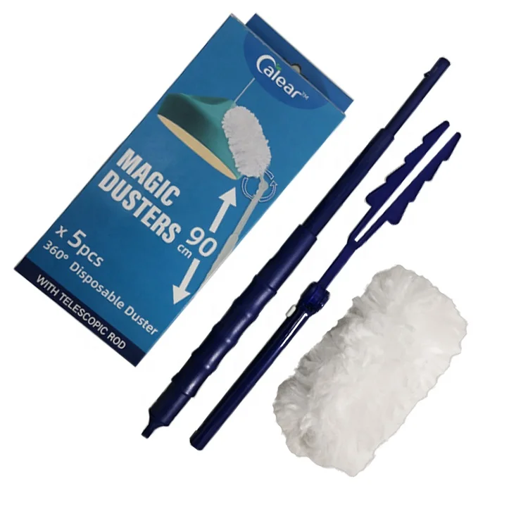 Ceiling Fan Brush Duster Refills microfiber Extendable furniture Car Window Cleaning Extender Handle Starter Kit Heavy Duty