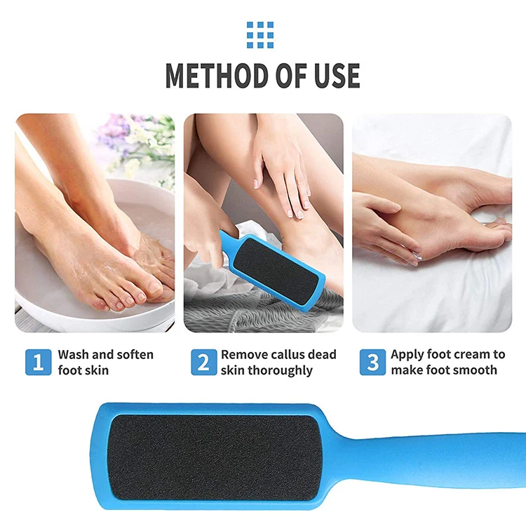 New hot sale foot file cleaning tool pedicure double side sandpaper feet rasp dead skin callus remover
