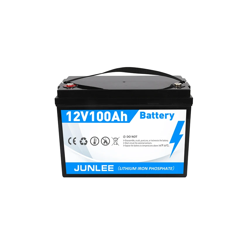 12V 100Ah Lithium LiFePO4 Deep Cycle Battery for Power Wheels Fish Finder and More Built-in BMS for boat trip