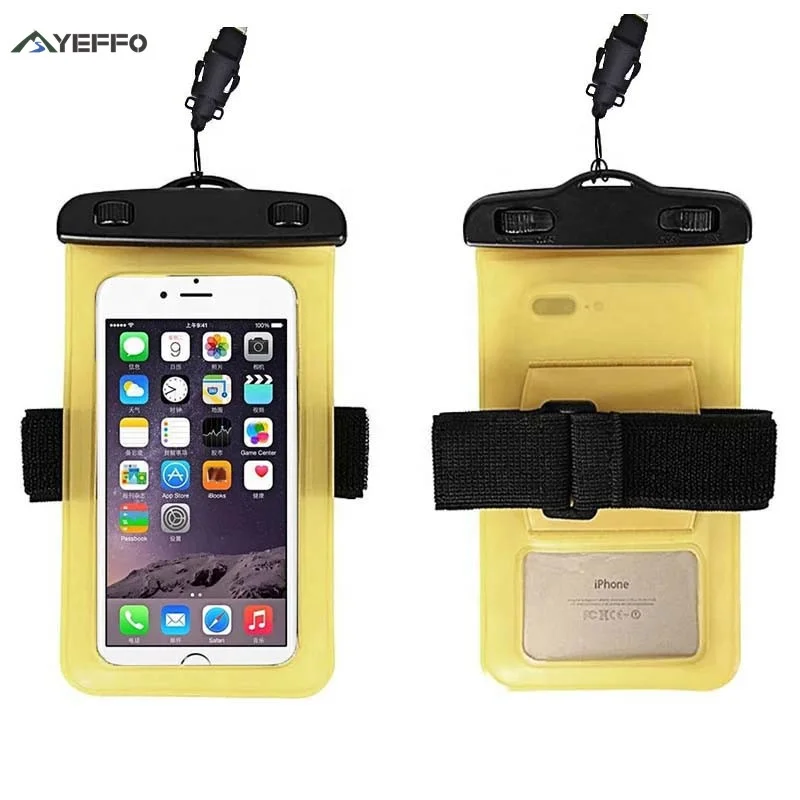 YEFFO Waterproof Phone Pouch , Universal IPX8 Waterproof Case Underwater Protective Dry Bag
