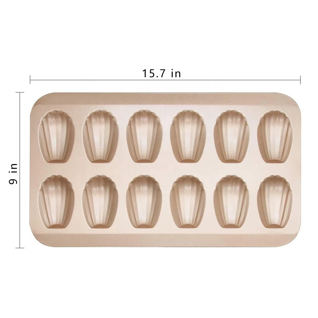 Heavy Duty Nonstick Shell Shape Mold Baking Pan