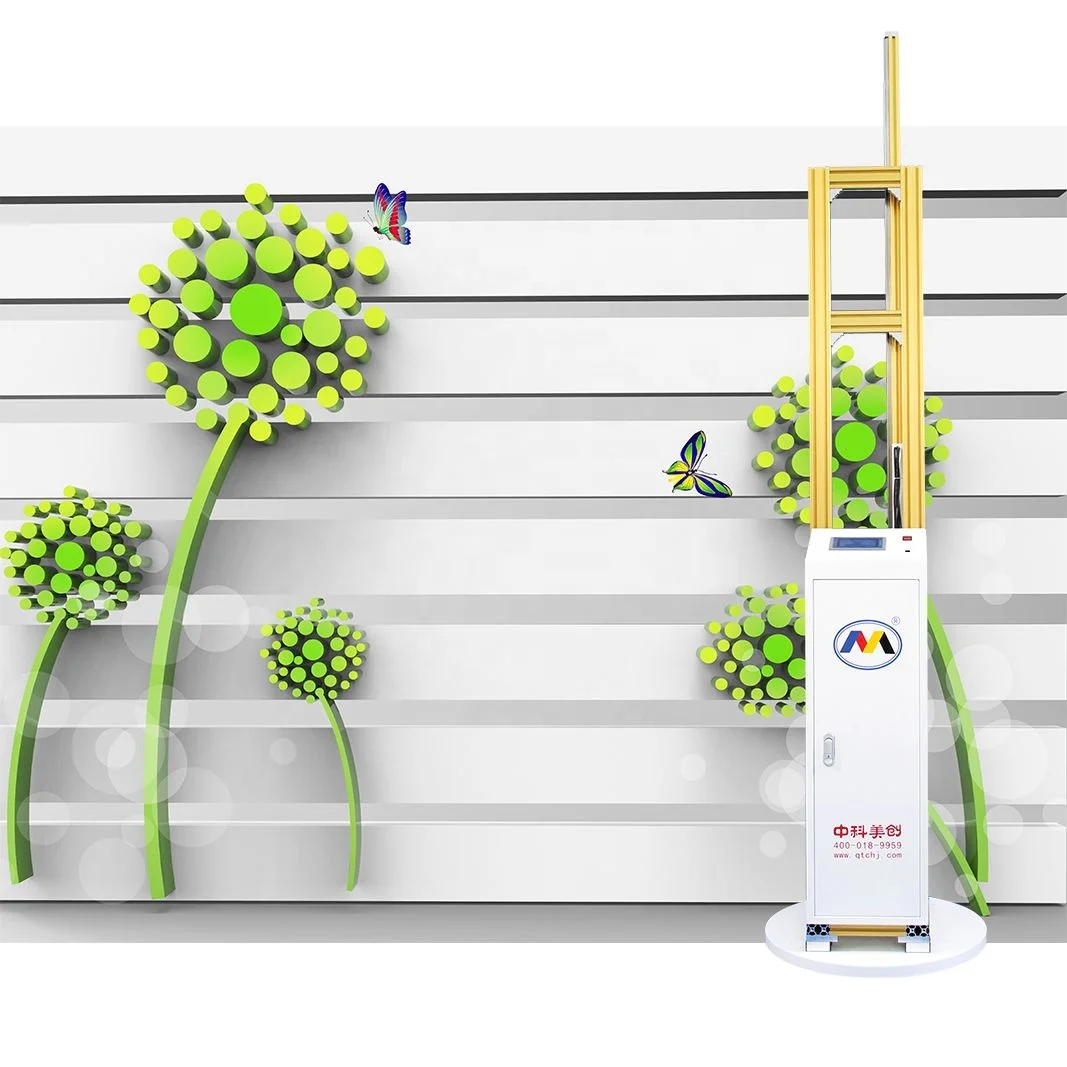 3D Vertical Wall Printer / 3D Background Wall Painting Digital Varnish Inkjet Wall Printing Machine