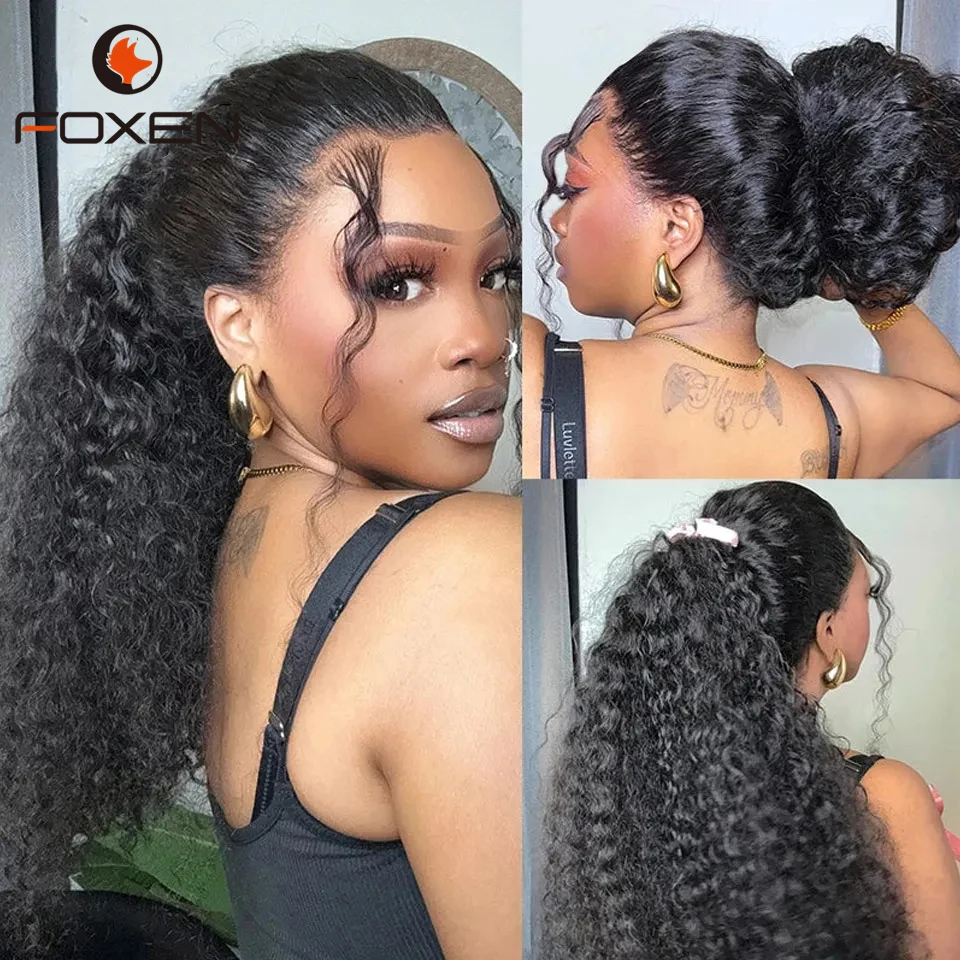 Deep Wave Invisi Strap Snug Fit 360 Transparent Lace Frontal Wig Bleached Knots Pre Cut Lace Wig Glueless Human Hair Ready To Go