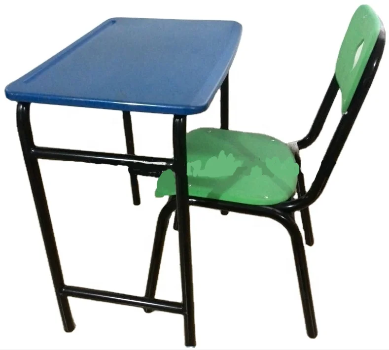 School Plastic Table and Chair for Kids, Classic School Chair and Desk, Plastic School Desk Chair
