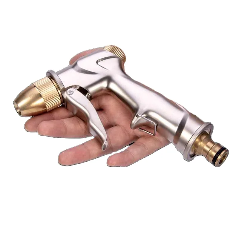 Factory Brass hose nozzle Spray Gun Water Jet Metal Garden Hose Nozzle Spray Car Washing Spray Jetting car wash Nozzle sprayer