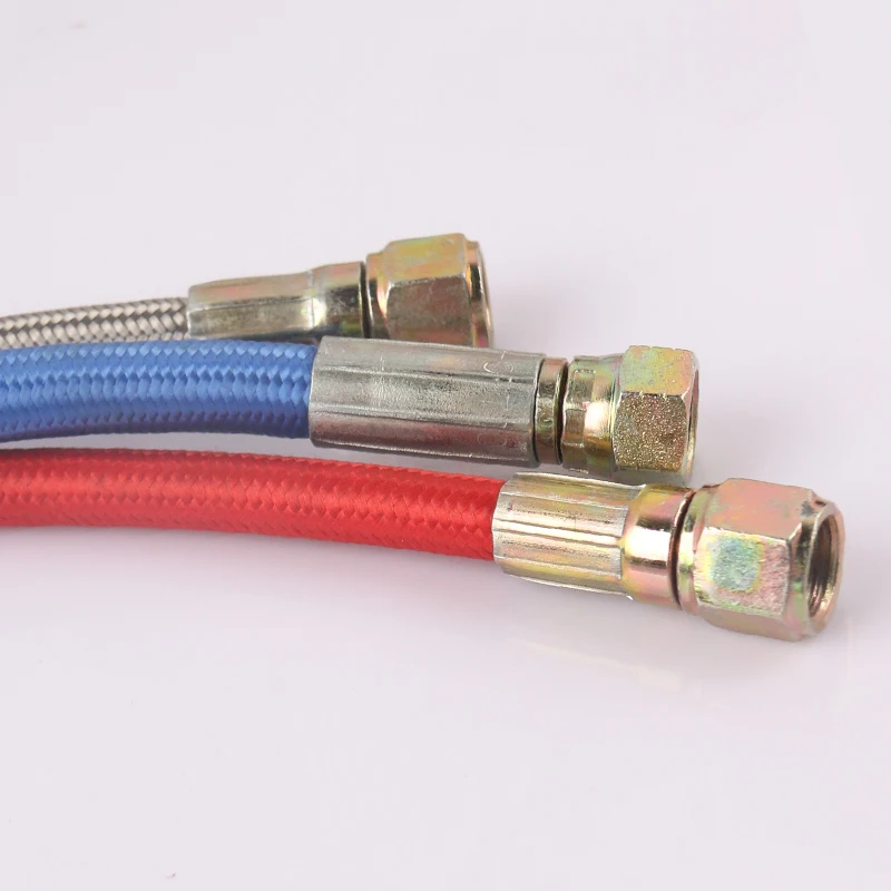 304 stainless steel braided tube high temperature resistant molding machine oil tube heat conduction PTFE tube