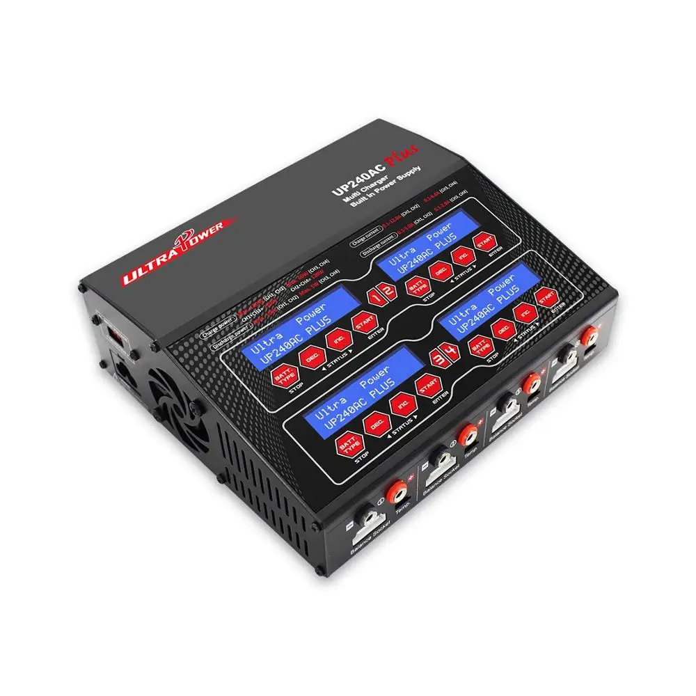 Ультра-яркии Quad зарядное устройство UP240AC PLUS AC 240 Вт 0,1-12.0A для Charging1-6S LiPo LiHV 1-15S никель-металл-гидридных и никель-кадмиевых типов аккумуляторов 2-20V Pb Зарядное устройство