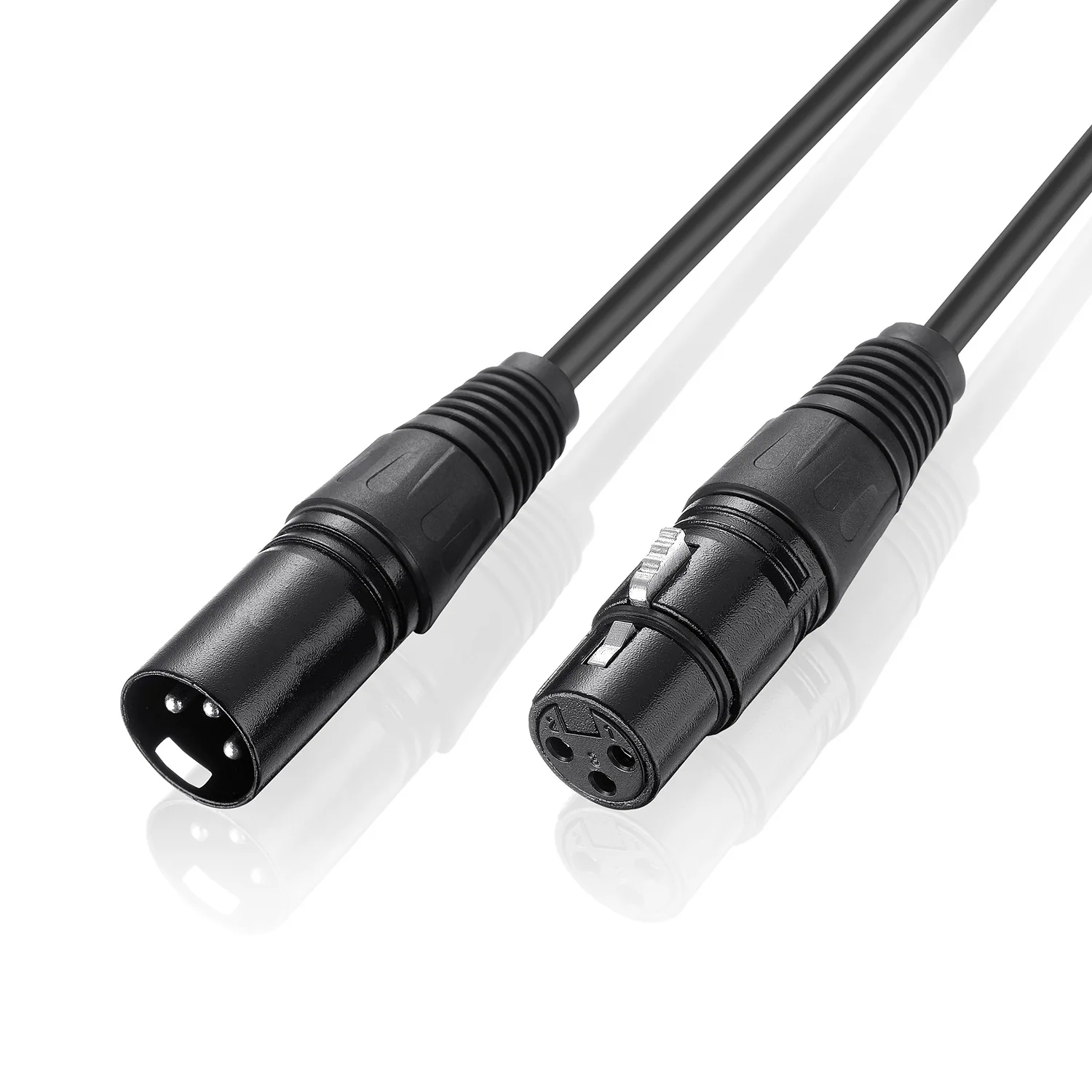 High quality xlr cable 1.8m black Zinc alloy head microphone cable