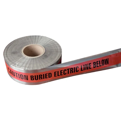 Gas line Detectable Buried Barricade Tape
