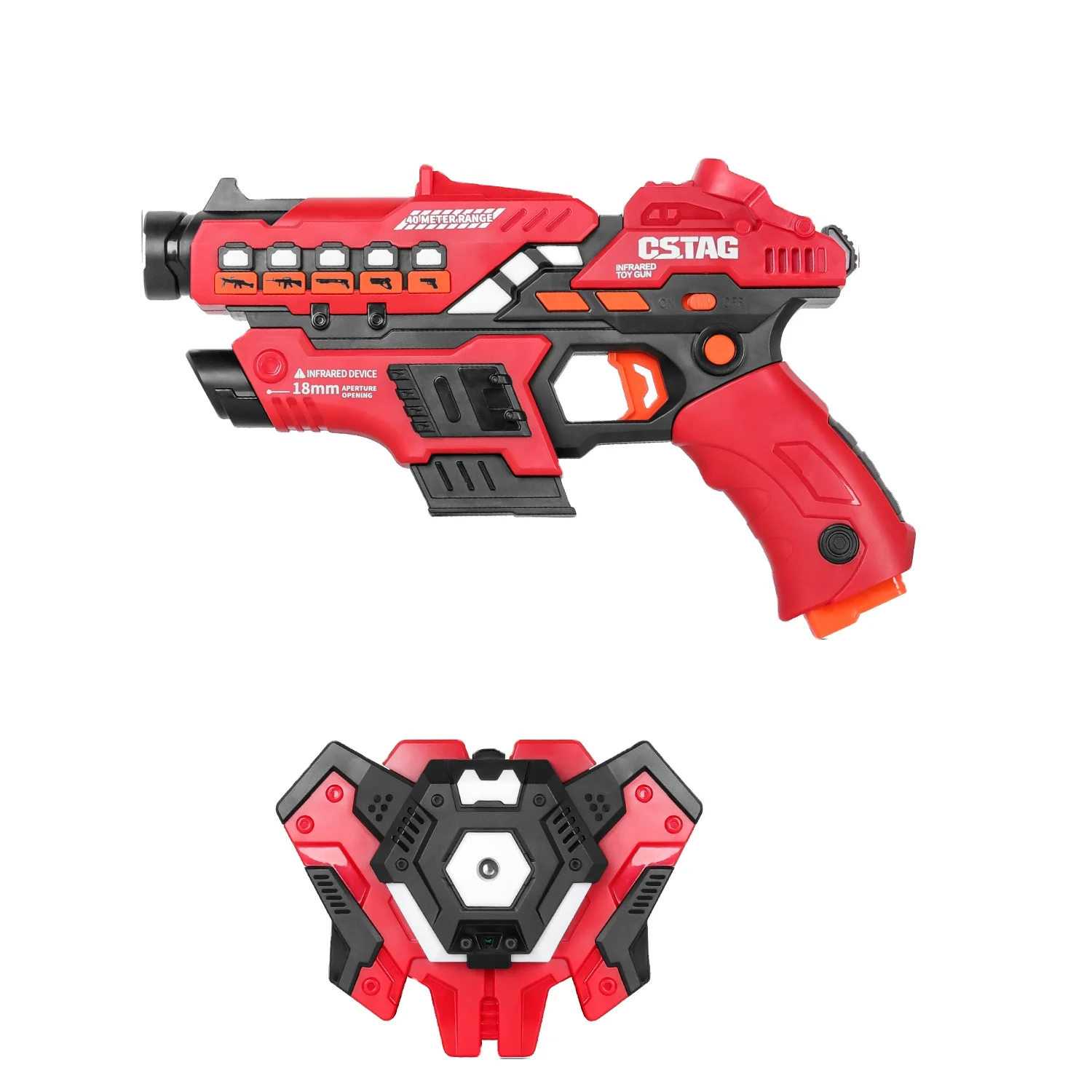 Лучший подарок, мигающий свет и звук до 100 футов, модель игрушечной машины, лазерная бирка, битвы, детский пластиковый пистолет, игрушка, Китай