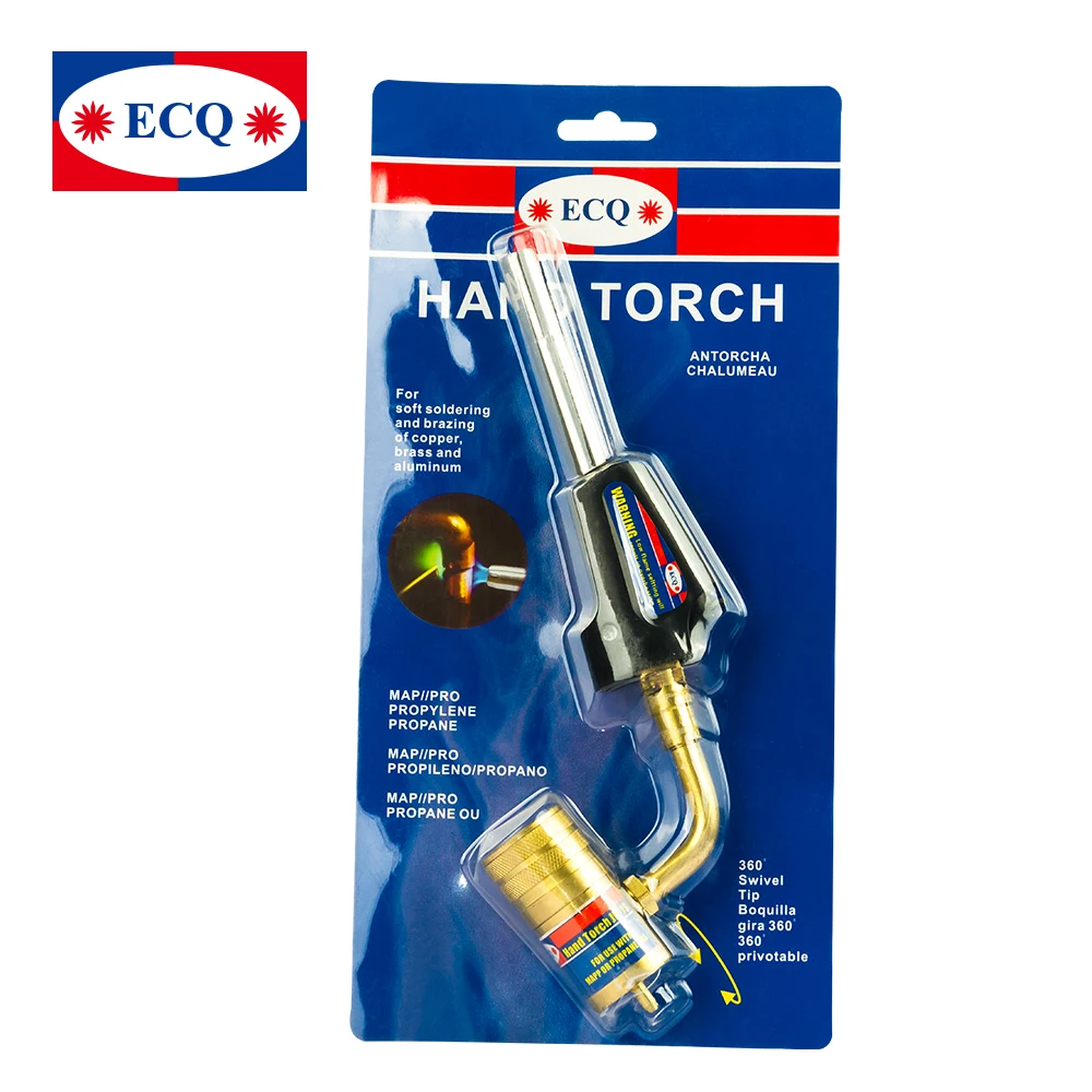 Mapp gas brazing welding copper pipe tube swirl flame hand torch