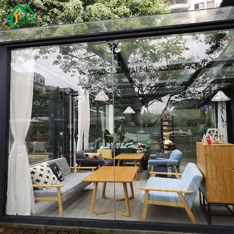 Закаленный стеклянный разборный контейнерный дом экспорт в зарубежные страны Американский