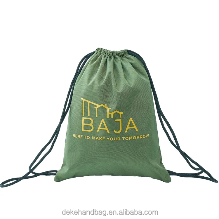 Custom Logo Promotional Waterproof Gym Gift Dust Shoe Storage Drawstring Bag Training Sport Polyester Black Drawstring Backpack