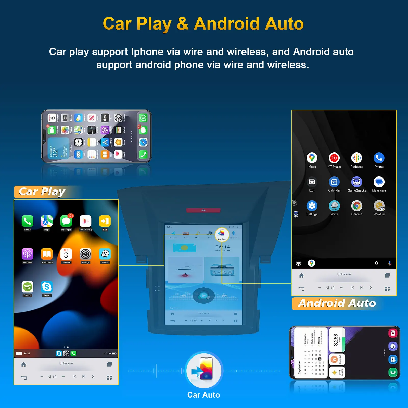 10.4' Qualcomm Android 11 Car multimedia player for HONDA CRV 2012- Car radio audio system carplay