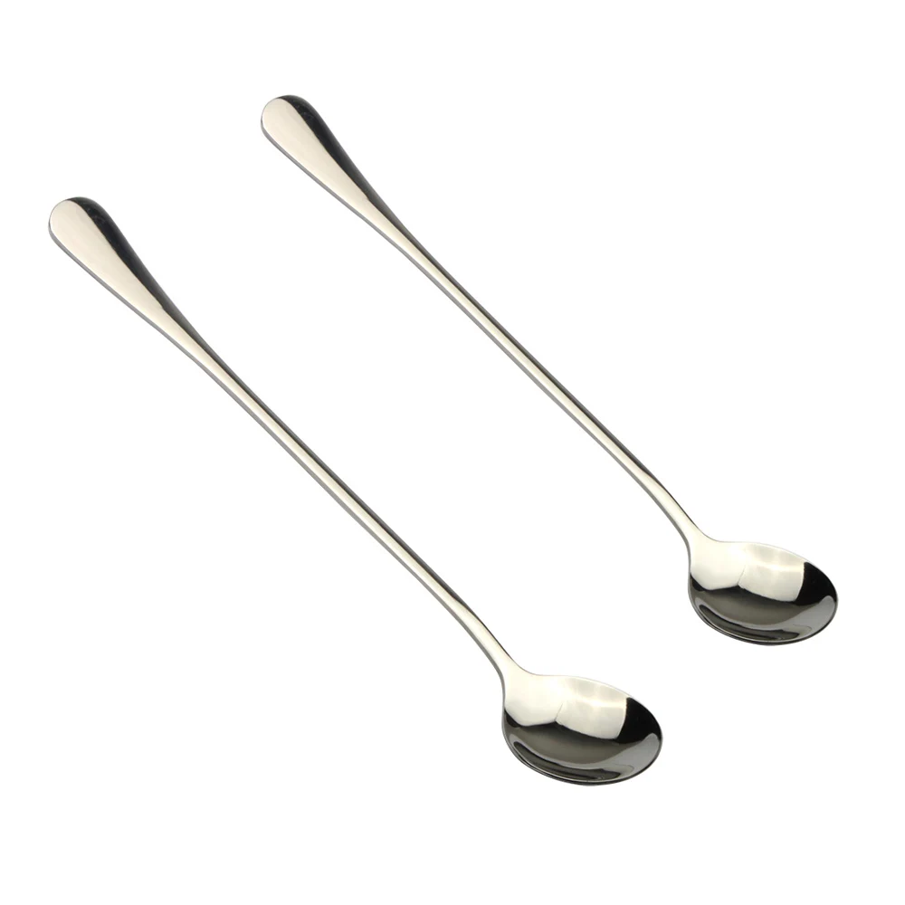 19cm stainless steel kitchen soup spoon stainless steal korean long spoon
