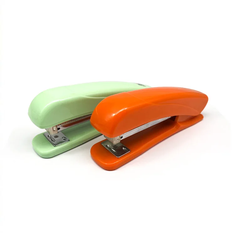 Professional factory supply new design plastic stapler office use fashion colorful stapler