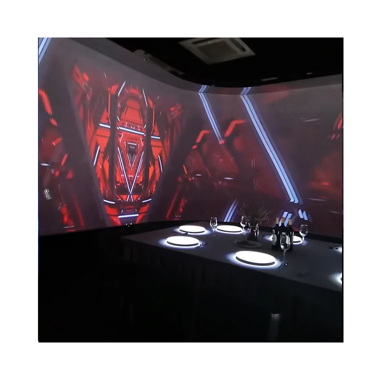 Immersive Space Projection Large Immersive Projection Screens Environment 3D Mapping Video Art  Projection