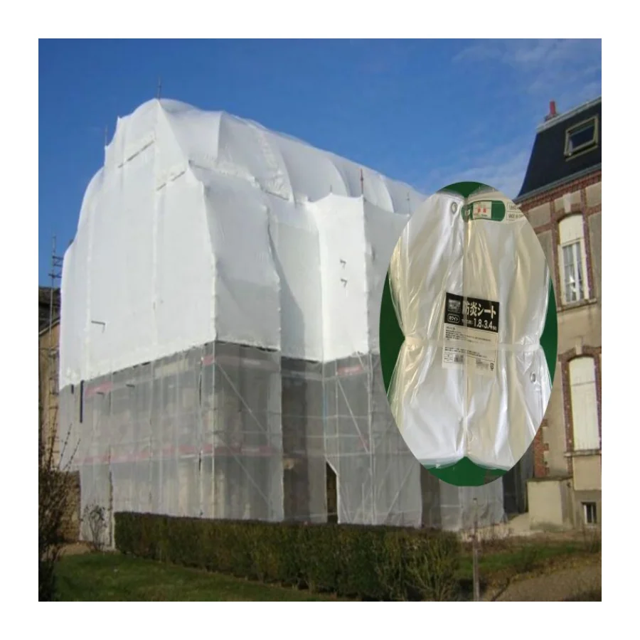 Custom Fireproof waterproof white vinyl tarp pvc tarpaulin manufacturer