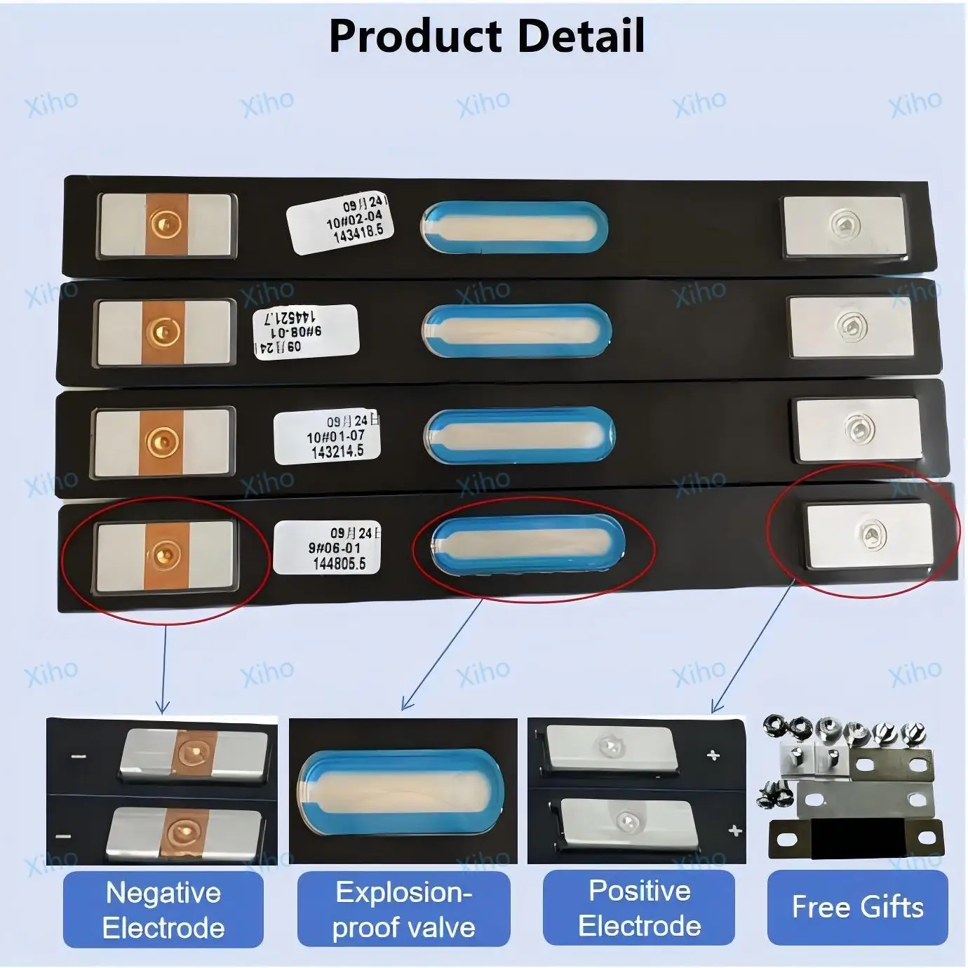Xiho 3.7V 141Ah 140.9Ah 114Ah Catl Lithium ion Battery NCM Ternary Li ion Battery Large Single Li-Ncm Cell Nmc 811 Battery