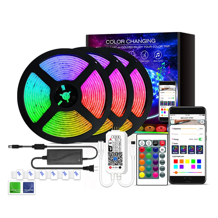 Водонепроницаемая уличная Солнечная лента rgb cct Светодиодная 5050smd ip68 светодиодная холодный белый со светодиодным Драйвером