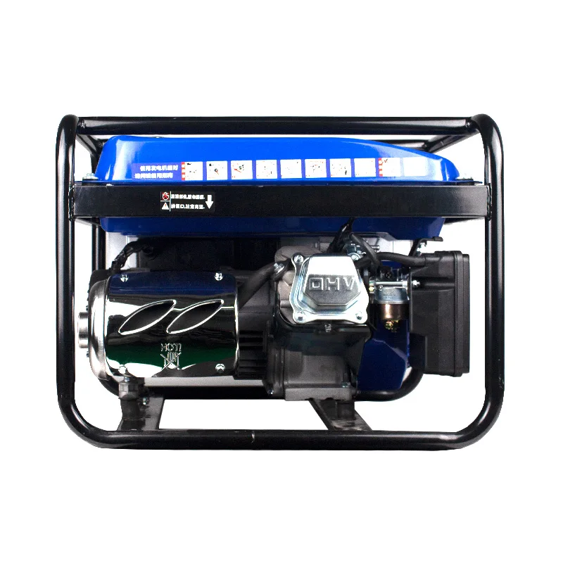 Chinese Gasoline Generator Y7800 230V 5KW Single Phase Recoil Start