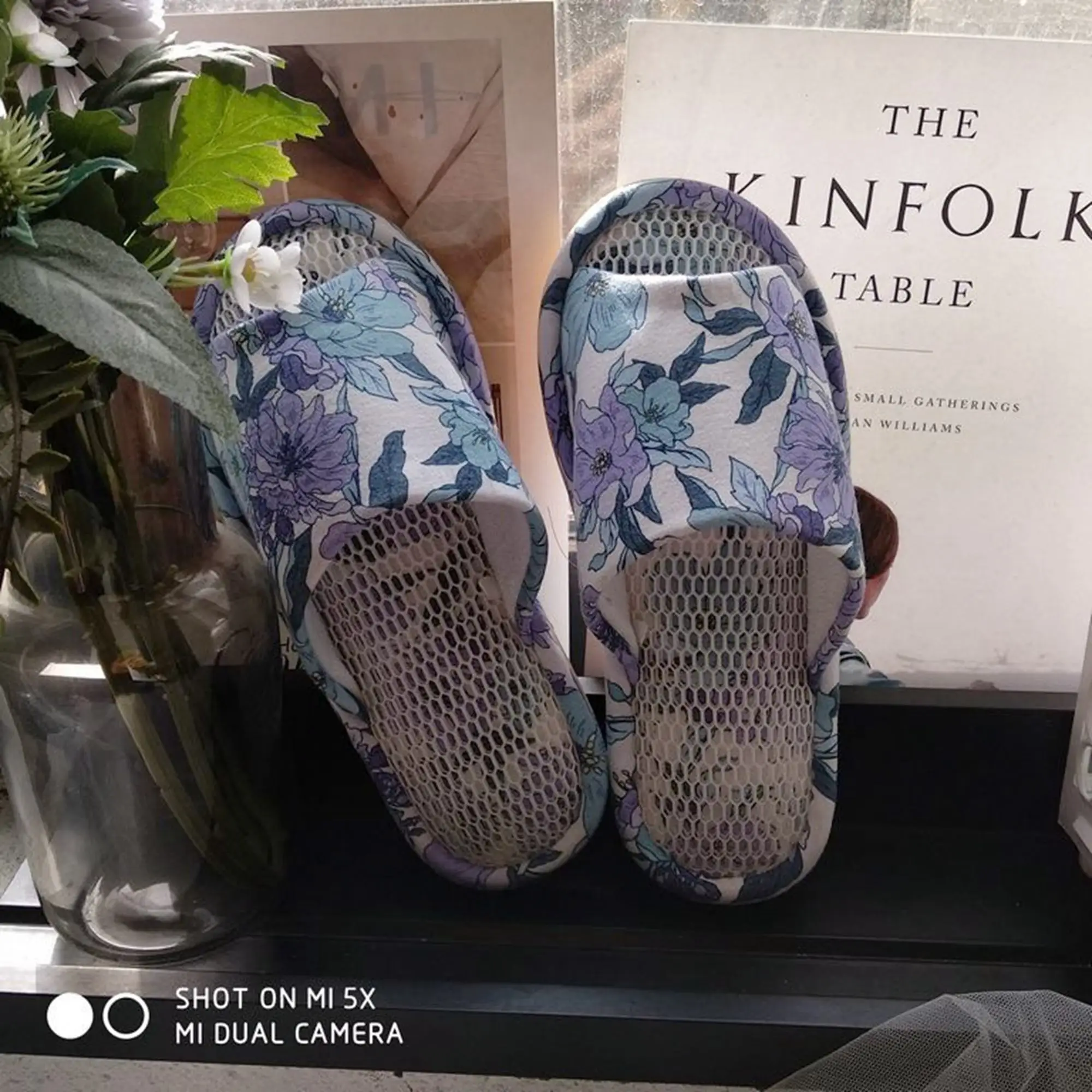 JSMANA Ladies Custom Logo Designer Soft Non-Slip Fall Winter House Print Cotton Shoes Women Home Silent Indoor Floor Slippers