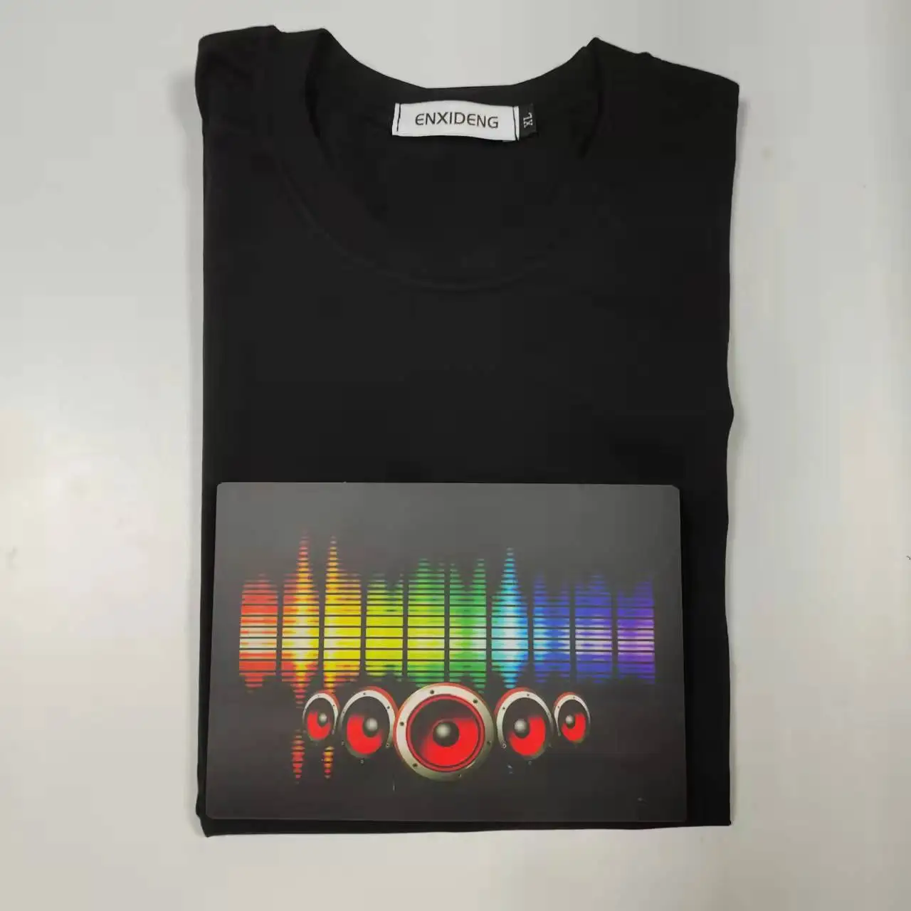 Wholesale Luminous Fashion Color Equalizer Music Party Led Tshirt