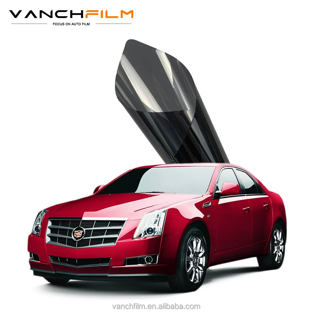 VANCHFILM Automotive Sun Control Film Reflects and Absorbs Solar Heat 2 ply Reflective Silver Film Solar Insulation Window Film