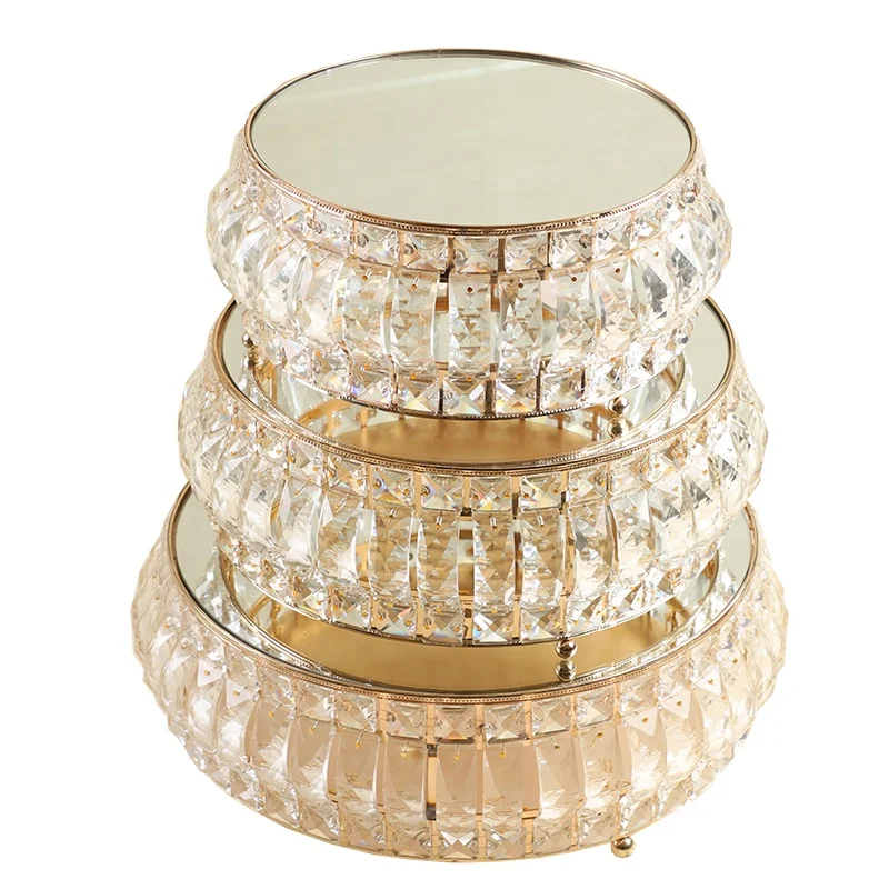 
Crystal Holder Metal Cake Stand For Wedding 