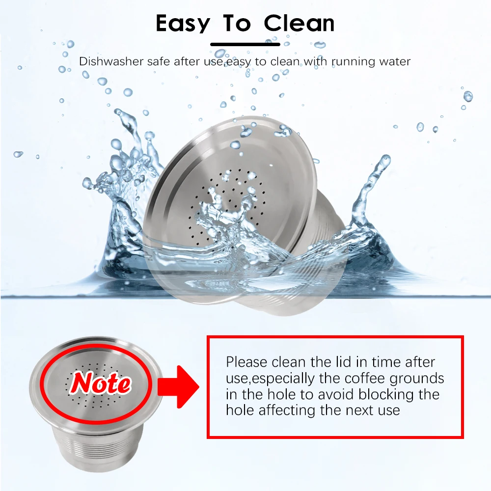 1 Pod Wareset Cheap Factory Price Reusable Sweet Taste Metal Cafetiere FOR NESPRESSO Coffee Portable Capsules